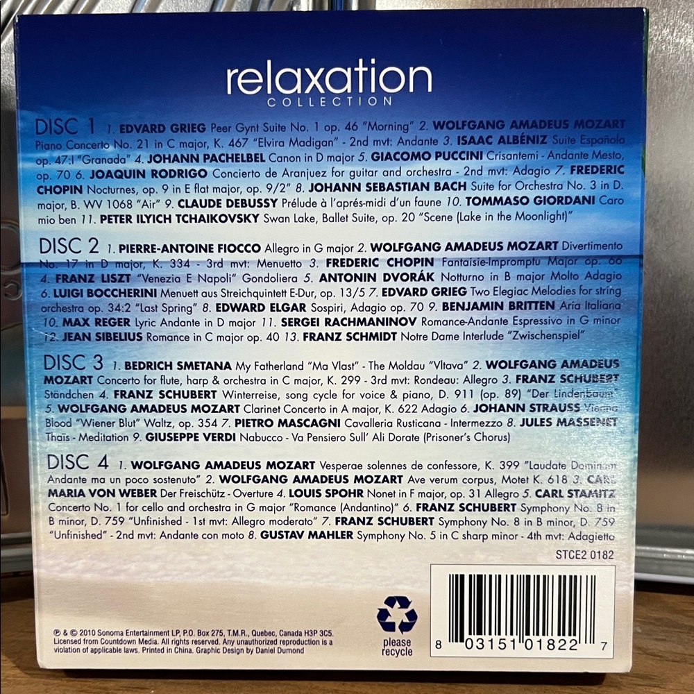 🛍️ 3 for $20 🛍️ - Relaxation Collection 4 CD Pack in Collectable Tin - Picture 6 of 7